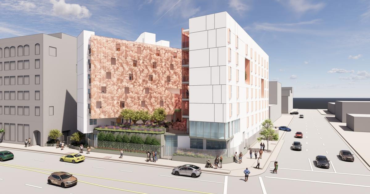 Rosa's Place Supportive Housing Project Tops Out in Downtown Los Angeles