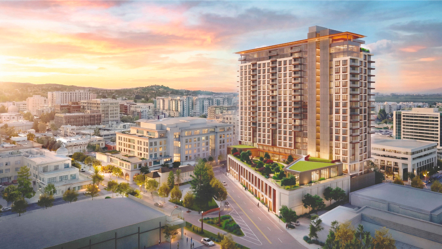 Updated Plans Filed for 21-Story Senior Housing Tower in Redwood City