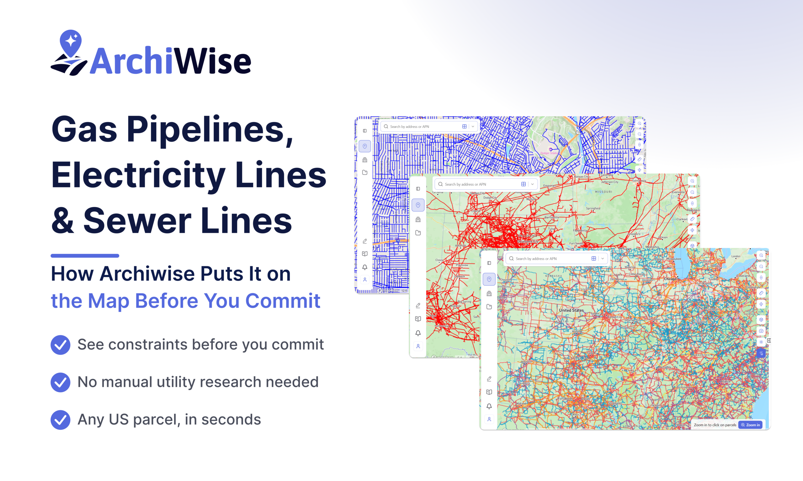 Gas Pipelines, Electricity Lines, and Sewer Lines: How Archiwise Puts It on the Map Before You Commit