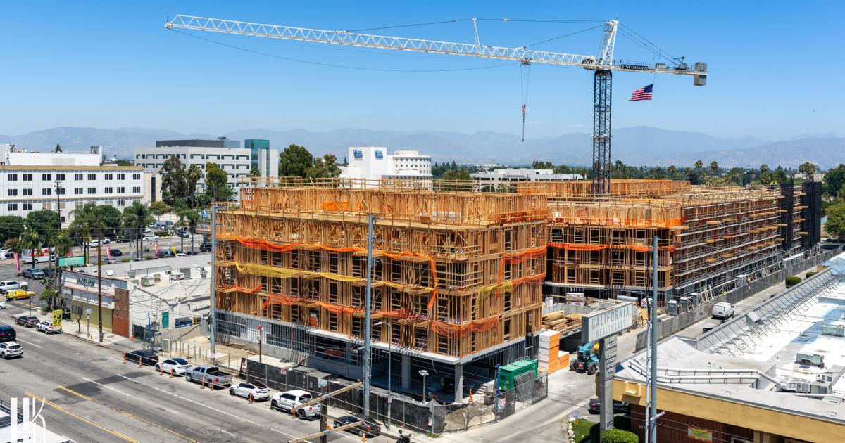 Wood Framing Rises for 405-Unit Uncommon Sepulveda Development in Van Nuys