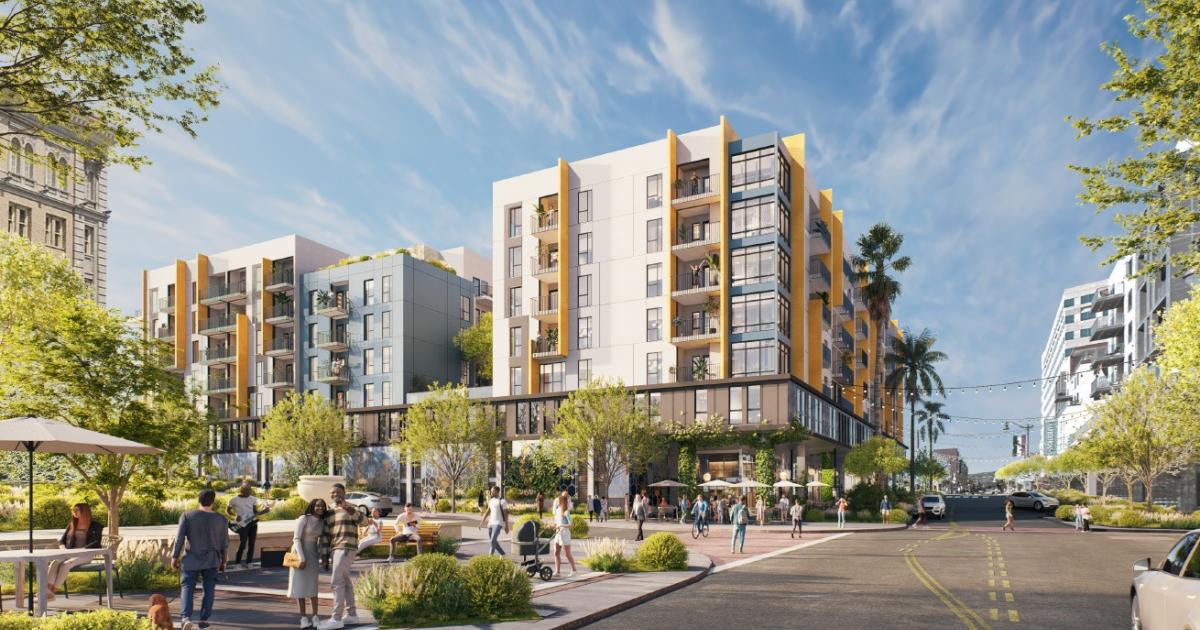 Construction Advances on 281-Unit Mixed-Use Development in San Pedro