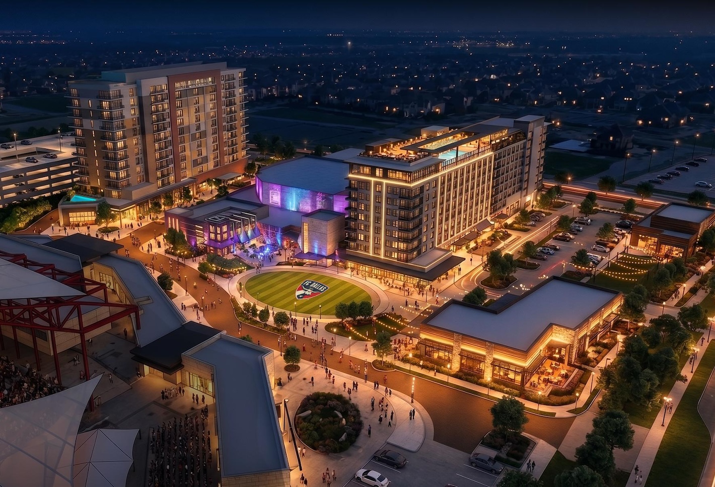 Hunt Sports Development Unveils Mixed-Use District at Frisco's Toyota Stadium
